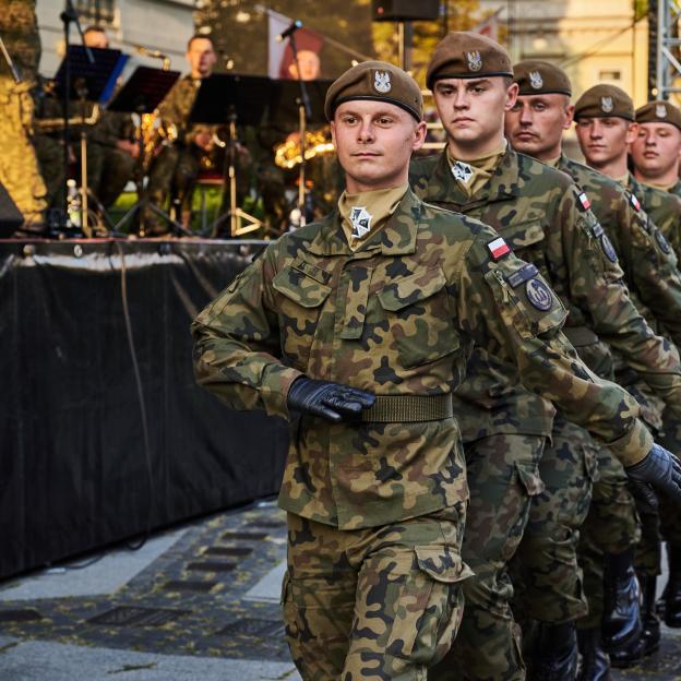 Występ żołnierzy Ośrodka Reprezentacyjnego Wojsk Obrony Terytorialnej