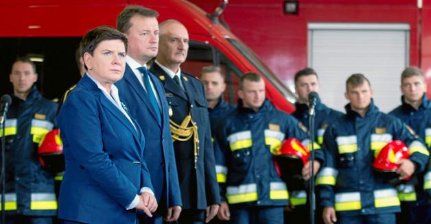 Premier Beata Szydło do funkcjonariuszy: Polacy się na was nie zawiedli
